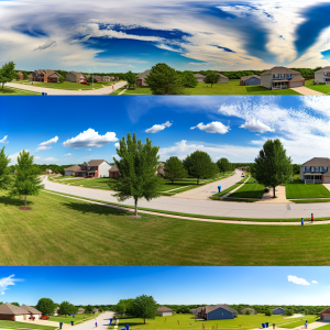 Kitchen Before and After Water Damage Restoration In Quail Run Lawrence KS